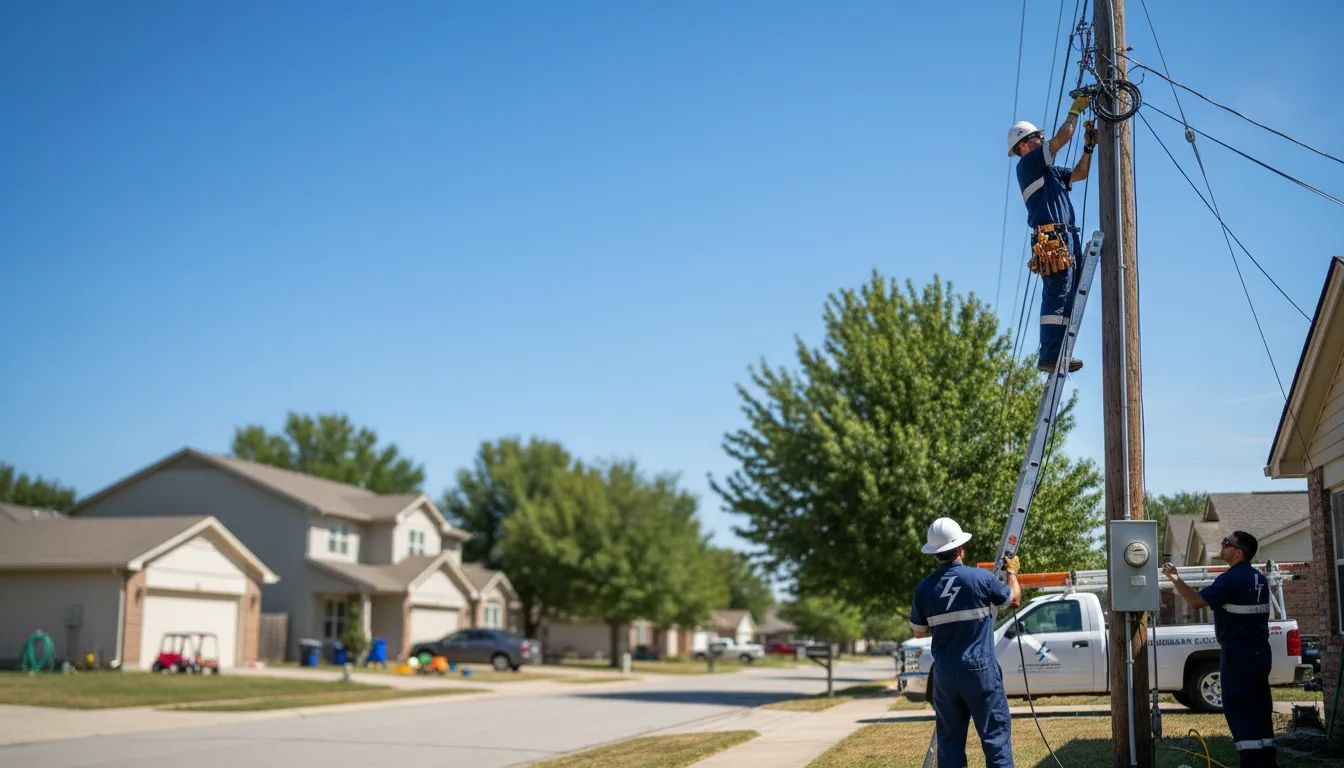 Residential electrician providing installation services in Dearborn, MO